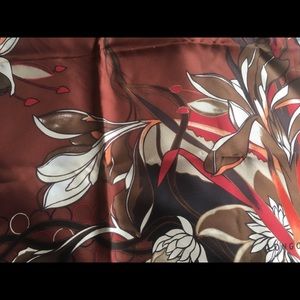 Vintage longchamp silk square scarf